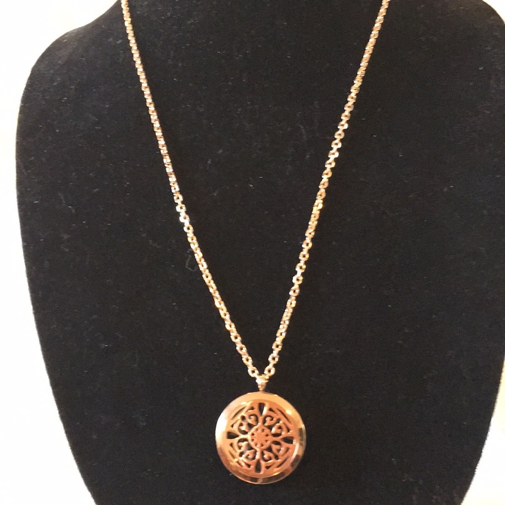 Aromatherapy essential oils diffuser necklace